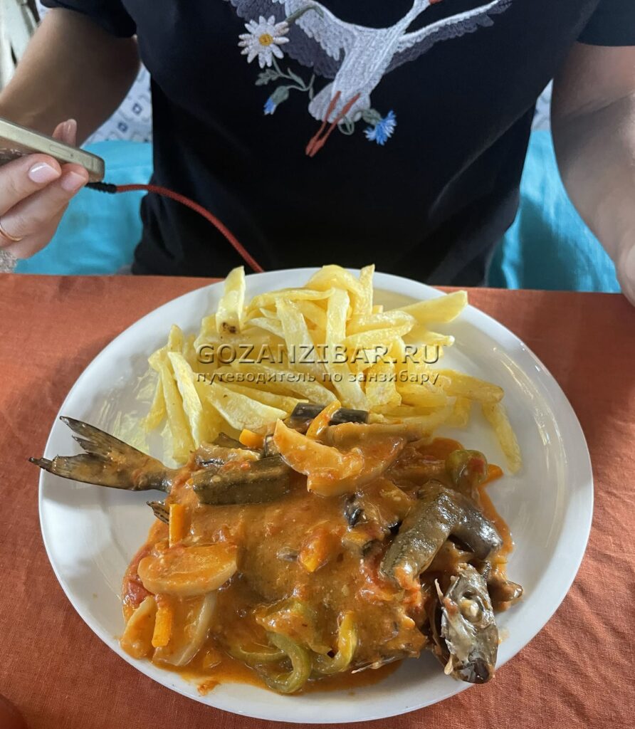 морепродукты на занзибаре